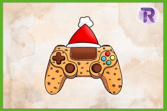 Cookies Game Controller Christmas PNG for Crafts & Graphics