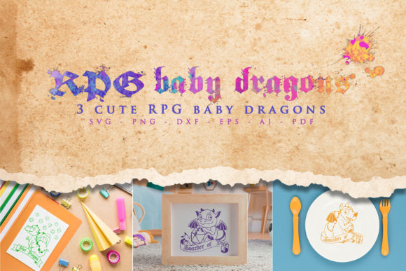 Game - Cute Baby Dragons: Playful Graphics for Creative Crafts & Content