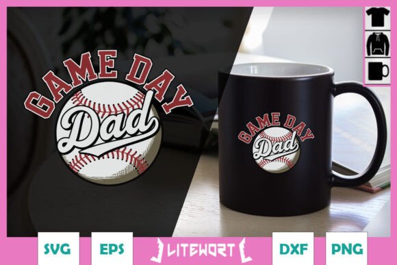Game Day Dad Sport Dad SVG: A Crafty Graphic for Sports-Themed Content Publishing