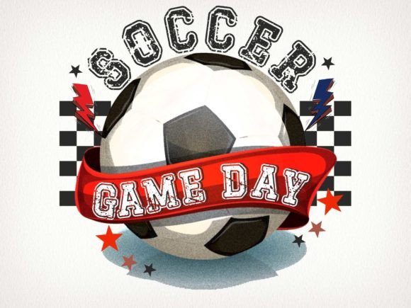Game Day Soccer Sublimation Graphics for Crafts & Digital Selling