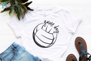 Game Day, Volleyball Graphics for Crafts & Digital Selling