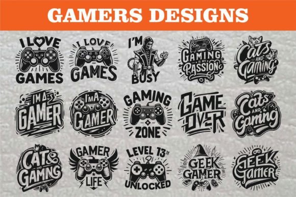 Game On SVG Bundle for Gamers: Playful Graphics for Bold Branding