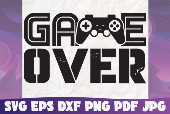 Game Over SVG: A Bold Graphic Template for Dynamic Design Projects