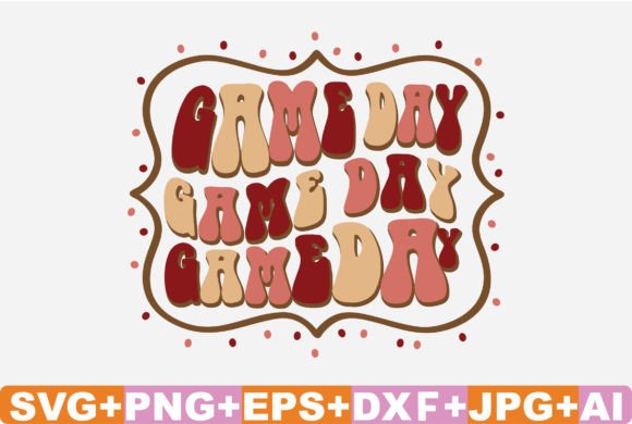 Retro Game Day Graphics for Local Business Branding and Crafts