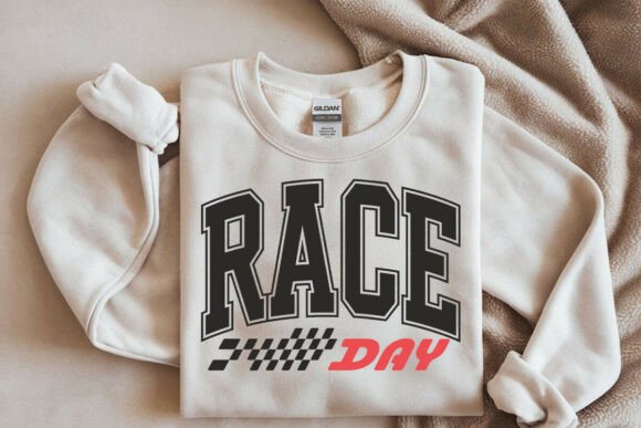 Retro Race Day SVG PNG Game Day Graphics for Crafts & Content Publishing