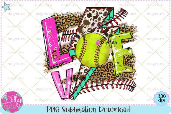 Softball Game Day Sublimation Clipart: Graphics for Print Templates with Editorial Flair