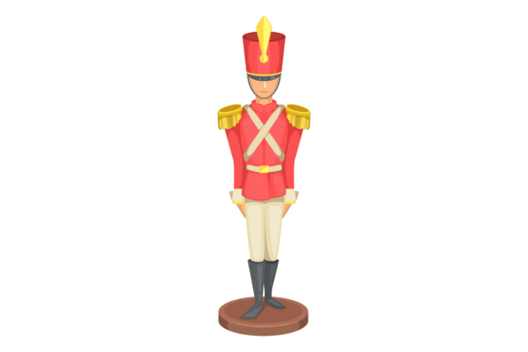Toy Soldier. War Game Figure. Retro Mili Graphics for Crafters & Etsy Sellers