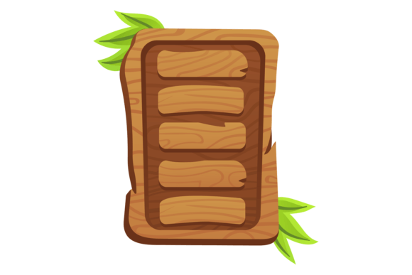 Wooden Menu Template: A Playful Graphic for Crafty Projects